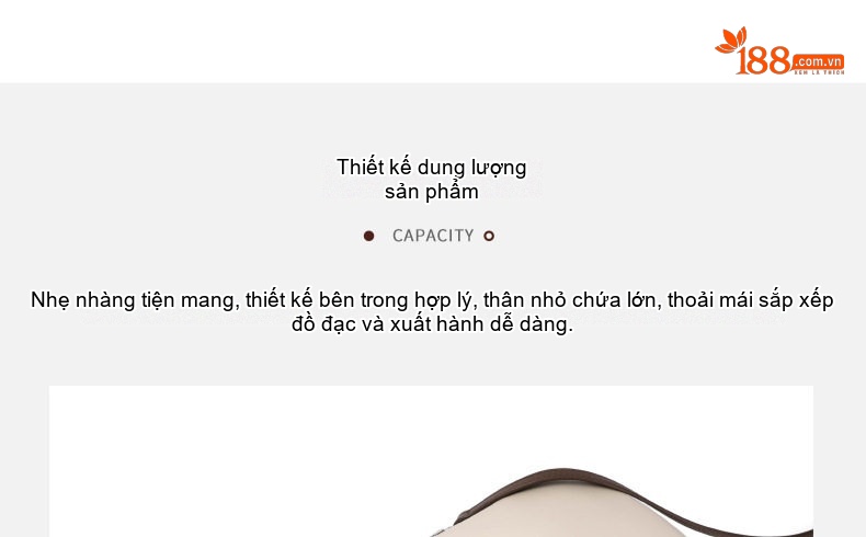 Túi Đeo Chéo Nữ Da Bóng Mini Phong Cách Hàn Quốc Màu Nâu, Kem chi tiết 19