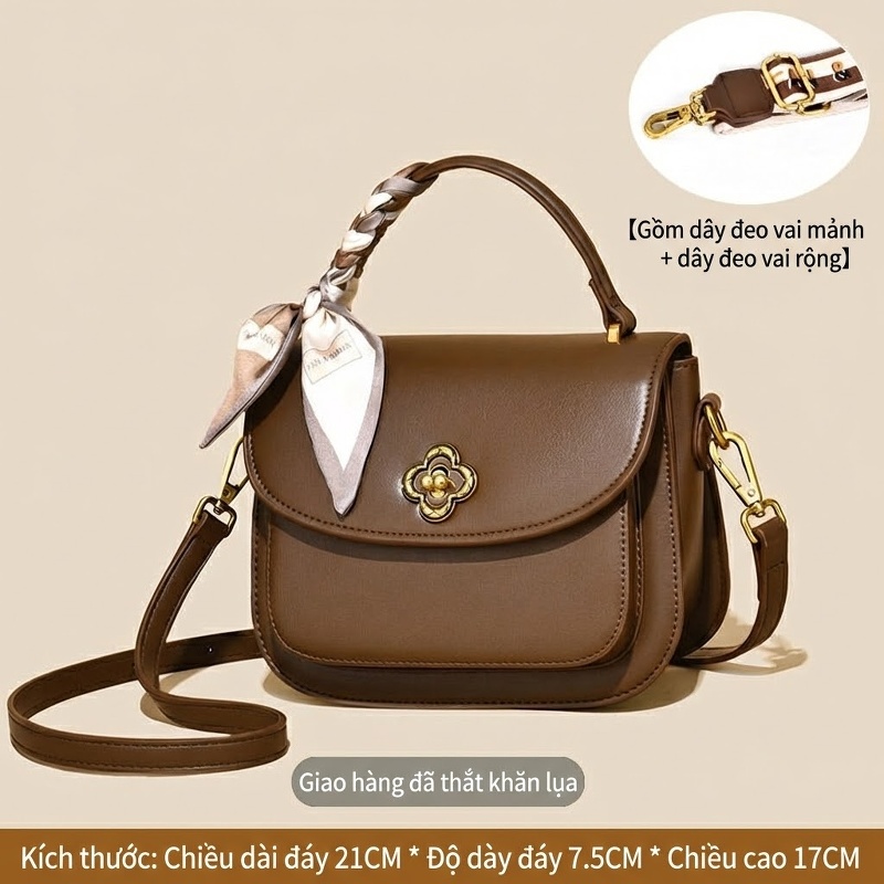 Màu sô cô la [buộc khăn lụa và vận chuyển]