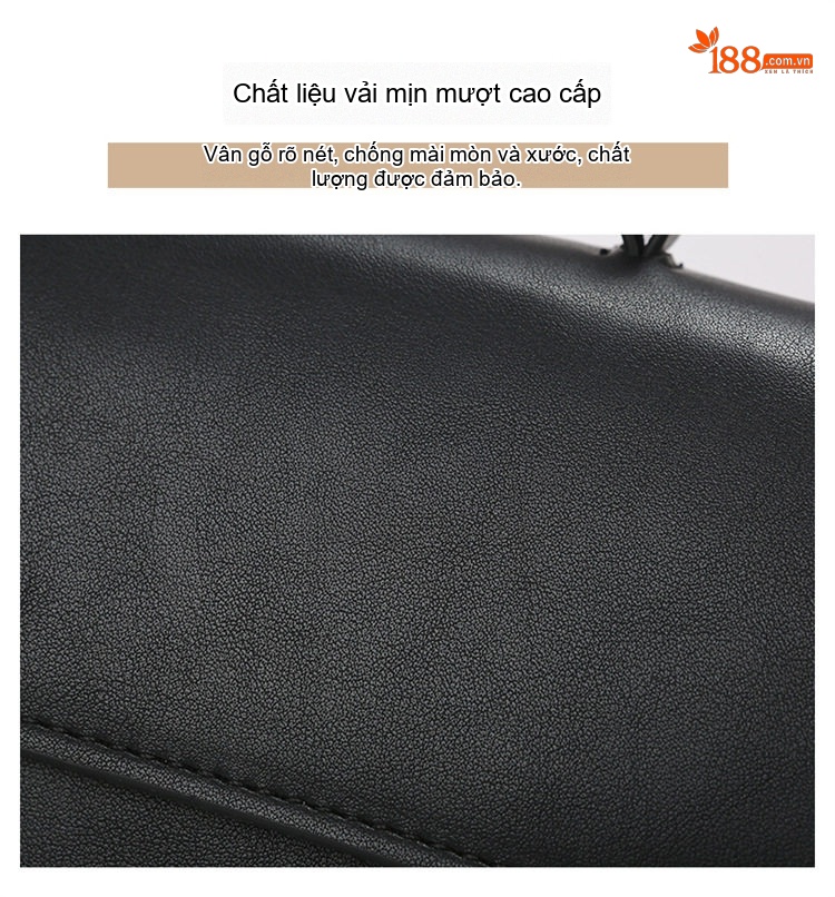 Túi Đeo Chéo Nữ Da Mềm Cao Cấp Thiết Kế Tối Giản Phong Cách Công Sở Màu Đen, Trắng chi tiết 4