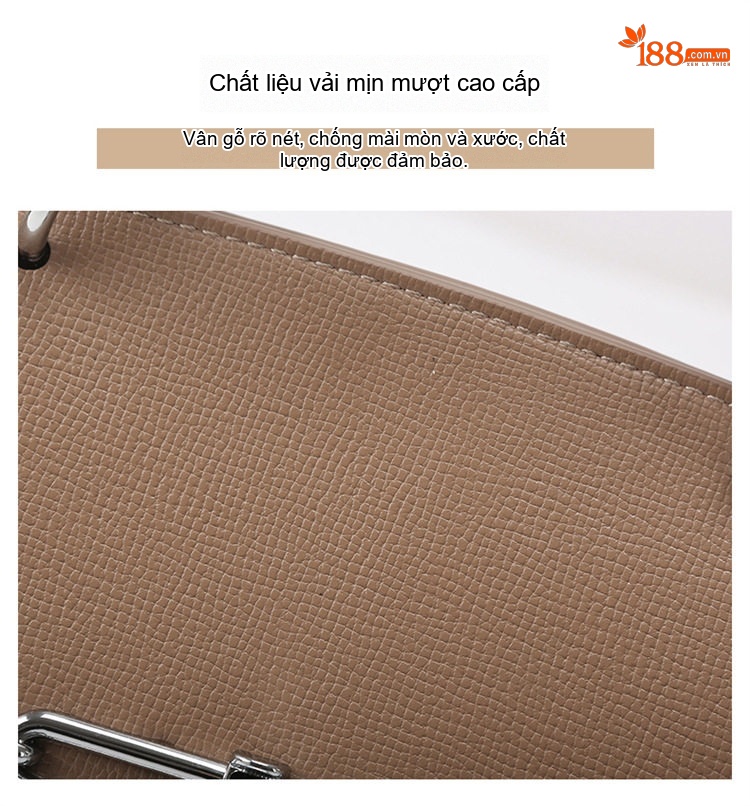 Túi Đeo Chéo Nữ Da Mờ Cao Cấp, Túi Xách Tay Đa Năng, Túi Kelly Công Sở Dung Tích Lớn Màu Trắng, Đen, Nâu chi tiết 6