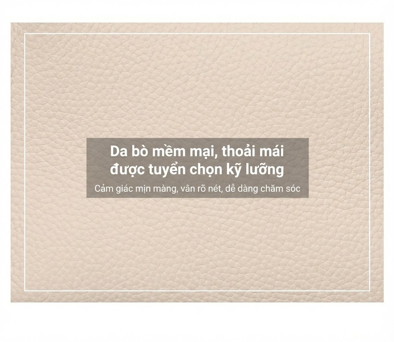 Túi Đeo Chéo Nữ Da Mờ Kiểu Dáng Hiện Đại Màu Trắng Kem chi tiết 3
