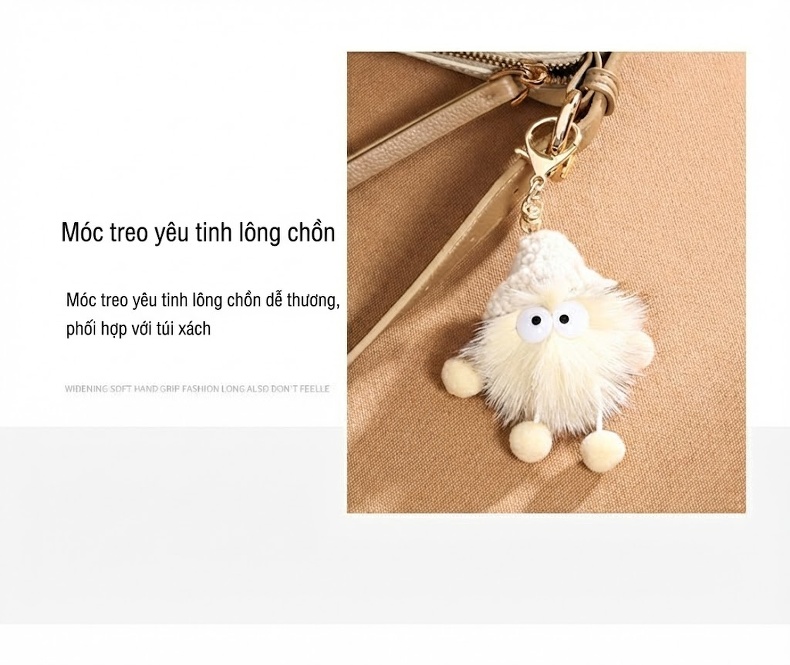 Túi Đeo Chéo Nữ Da Mờ Kiểu Dáng Hiện Đại Màu Trắng Kem chi tiết 5