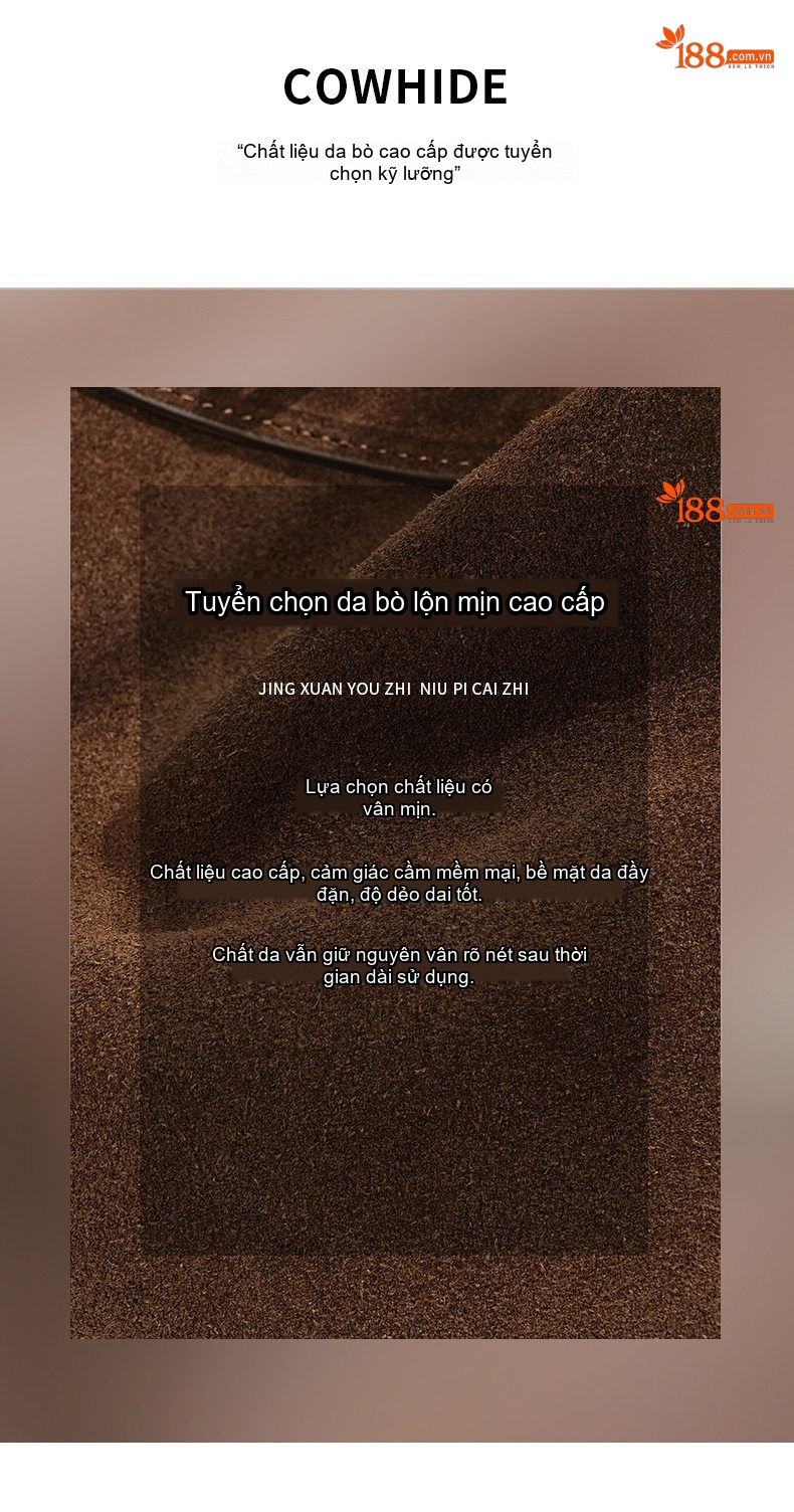 Túi Đeo Chéo Nữ Da Mờ Sức Chứa Lớn Phong Cách Thu Đông Màu Nâu chi tiết 12