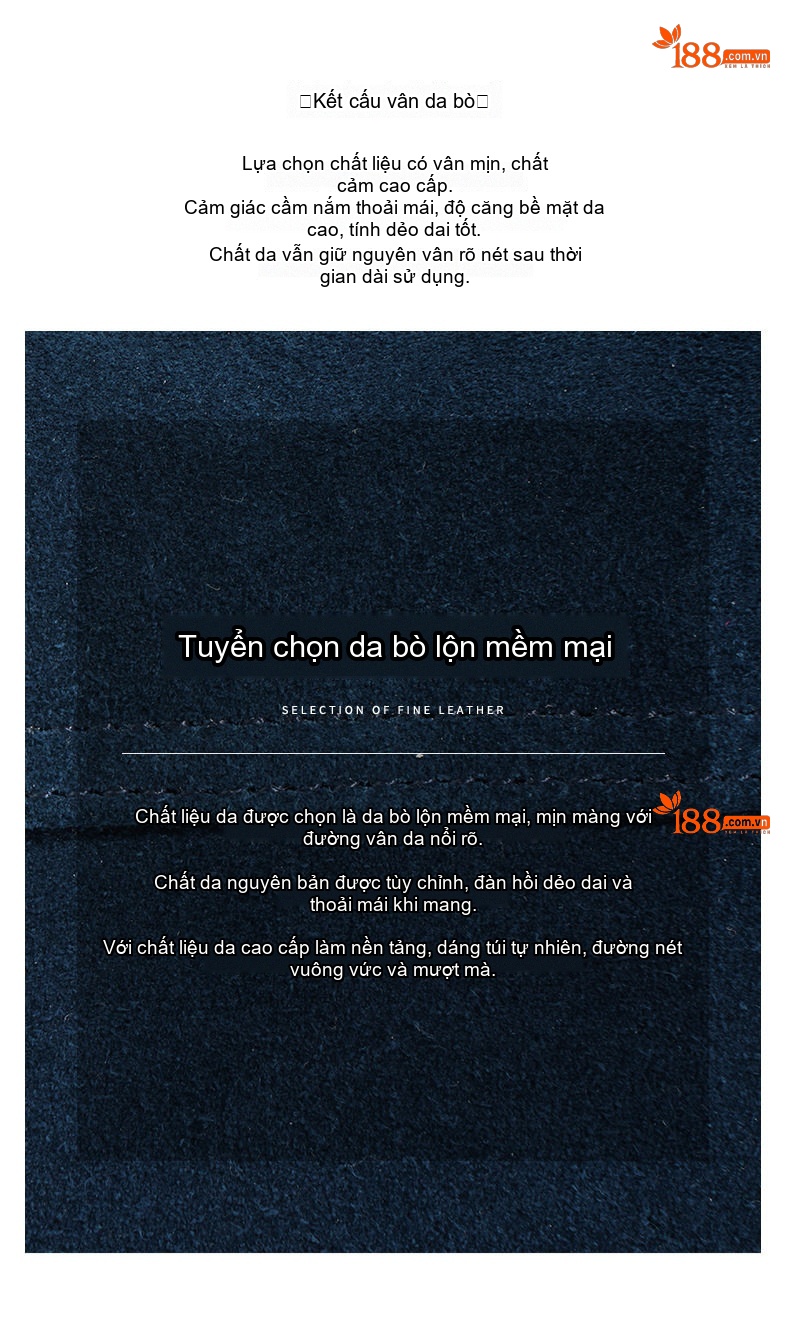 Túi Đeo Chéo Nữ Da Mờ Thiết Kế Độc Đáo Phong Cách Công Sở Màu Nâu, Xanh Navy, Tím chi tiết 11