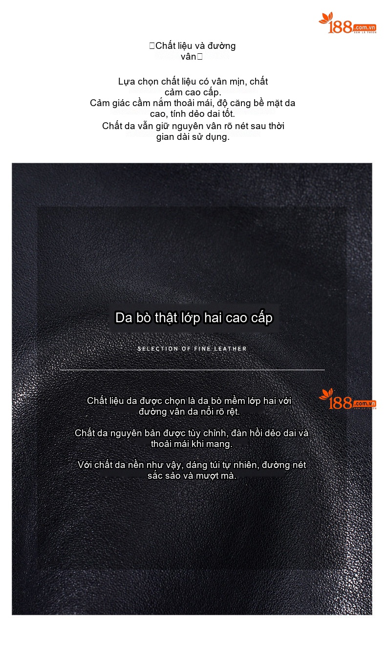 Túi Đeo Chéo Nữ Da Thật Dáng Bucket Nhỏ Gọn Màu Đỏ, Đen chi tiết 16