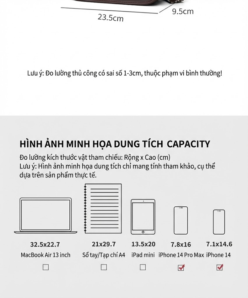 Túi Đeo Chéo Nữ Da Thật Dáng Gối Phong Cách Cao Cấp Màu Nâu chi tiết 5
