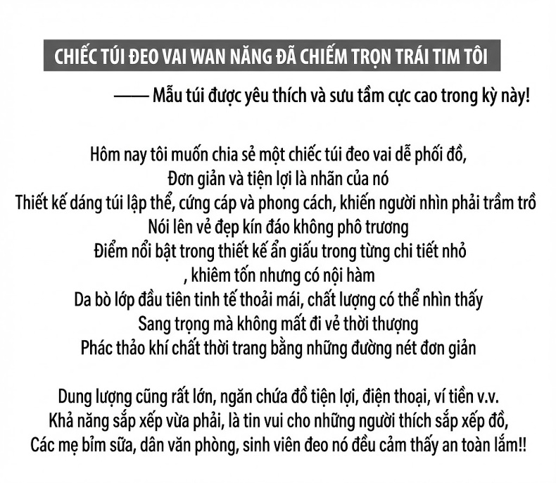 Túi Đeo Chéo Nữ Da Thật Dáng Gối, Túi Đeo Vai Nữ Công Sở, Dung Tích Lớn Màu Nâu chi tiết 1