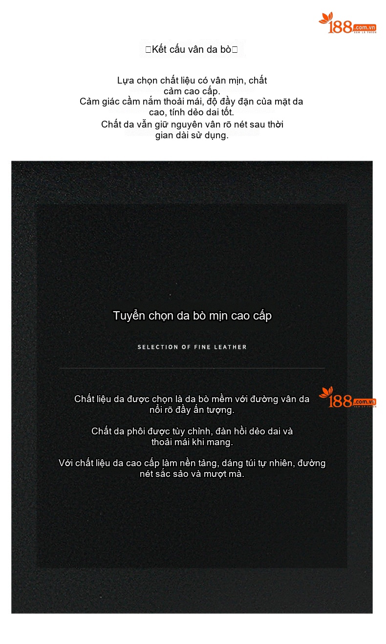 Túi Đeo Chéo Nữ Da Thật Dáng Yên Ngựa Phong Cách Hàn Quốc Màu Đen chi tiết 7