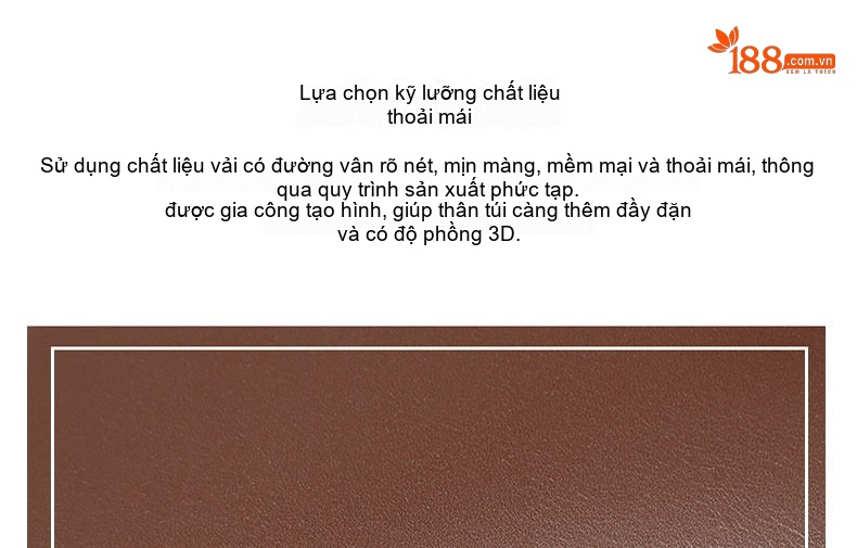 Túi Đeo Chéo Nữ Da Thật Kiểu Túi Yên Ngựa Túi Kẹp Nách Cao Cấp Màu Nâu chi tiết 8