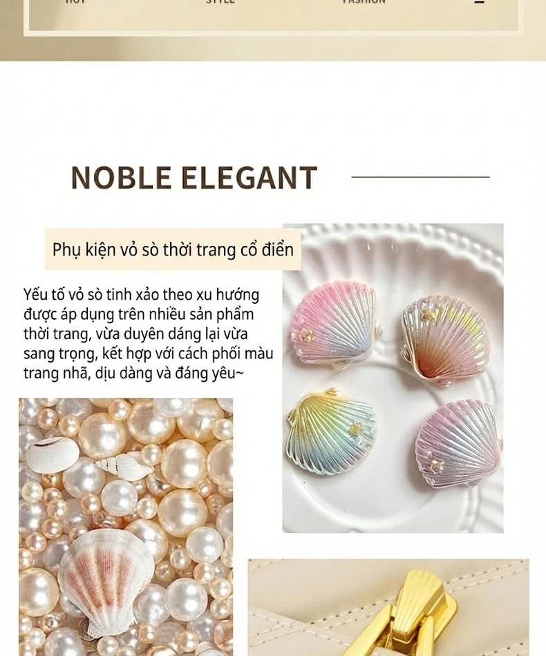 Túi Đeo Chéo Nữ Da Thật Mini Dây Xích Phong Cách Nhẹ Nhàng Màu Trắng Kem chi tiết 2