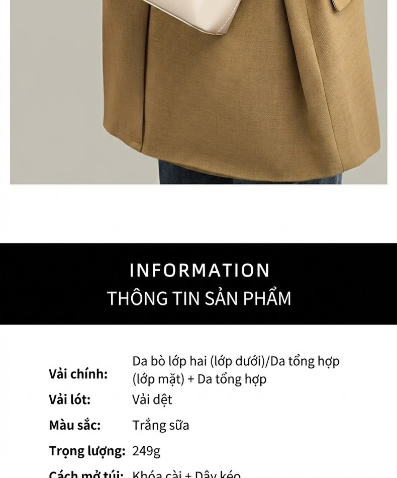 Túi Đeo Chéo Nữ Da Thật Mini Đựng Điện Thoại Thời Trang chi tiết 5