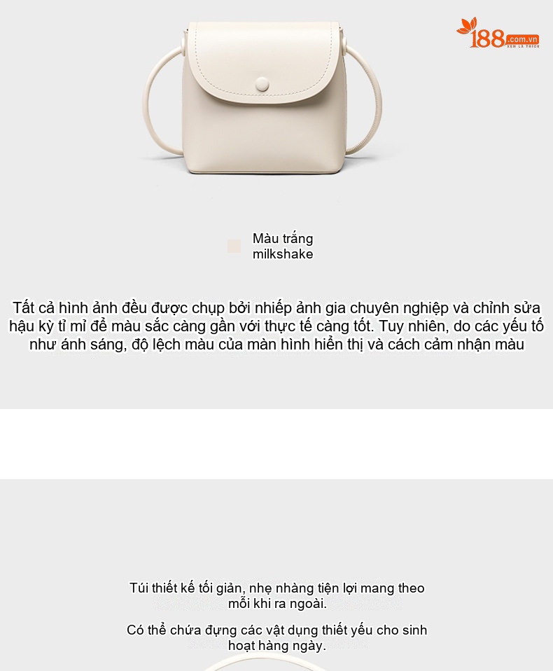 Túi Đeo Chéo Nữ Da Thật Mini Đựng Điện Thoại Thời Trang chi tiết 8
