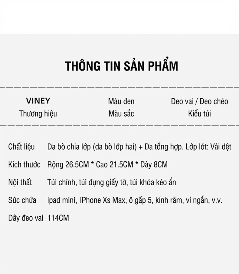 Túi Đeo Chéo Nữ Da Thật Quai Xích Phong Cách Tiểu Thư Túi Tote Đeo Vai Màu Đen chi tiết 4