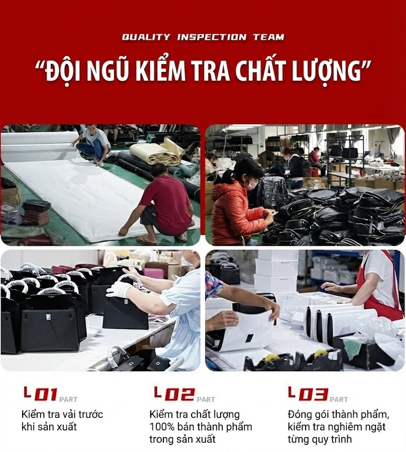 Túi Đeo Chéo Nữ Dáng Bánh Bao Dệt Ô Vuông Da Bóng Cao Cấp Màu Đen, Kem chi tiết 21
