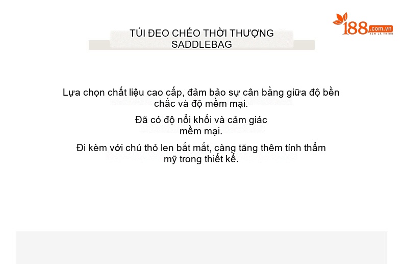 Túi Đeo Chéo Nữ Dáng Trống Mini Có Dây Xích Đeo Vai Màu Nâu chi tiết 7