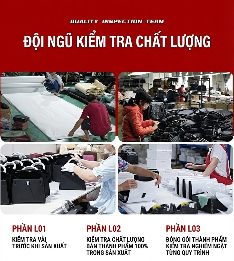 Túi Đeo Chéo Nữ Dáng Túi G饺子 Da Thật Đeo Vai Màu Đen, Kem chi tiết 21