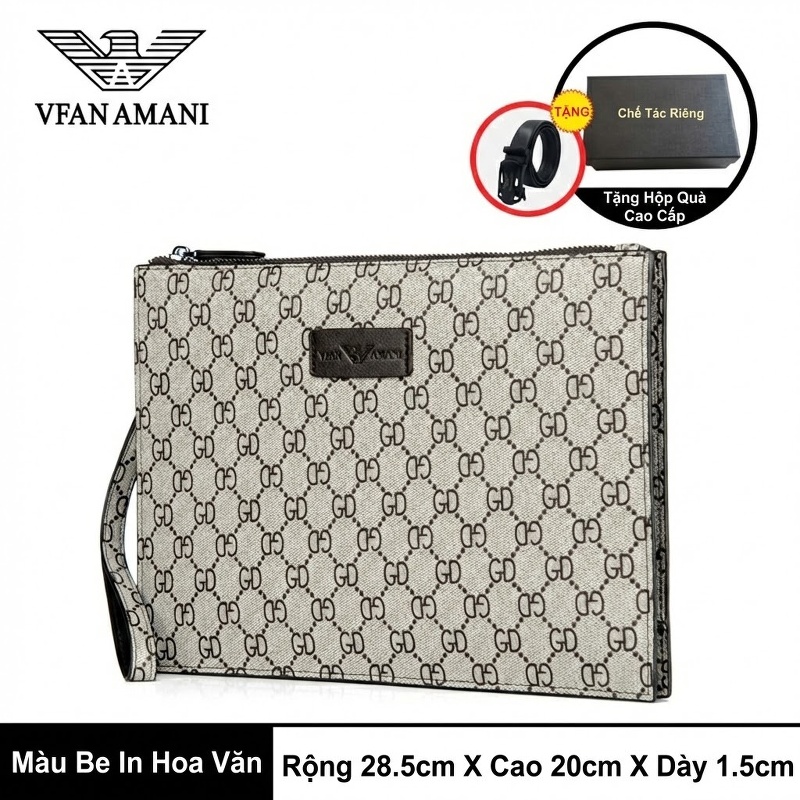 Túi Đeo Chéo Nữ Họa Tiết Thời Trang Công Sở Thiết Kế Nhỏ Gọn Màu Nâu chi tiết 3
