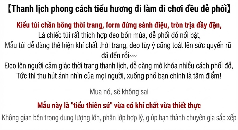 Túi Đeo Chéo Nữ Mini Trám Ô Dây Xích Da Bóng Phong Cách Tiểu Hương Màu Đen, Trắng, Đỏ, Hồng... chi tiết 9