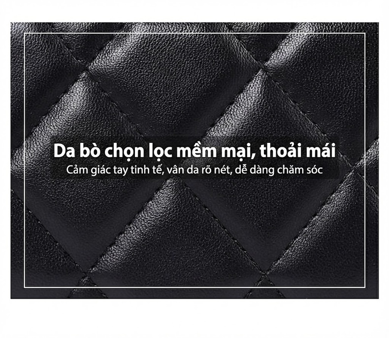 Túi Đeo Chéo Nữ Thiết Kế Pháp Bề Mặt Da Bóng chi tiết 3