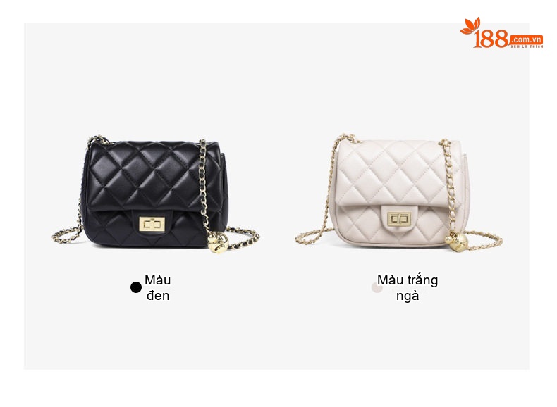 Túi Đeo Chéo Nữ Thiết Kế Pháp Bề Mặt Da Bóng chi tiết 10