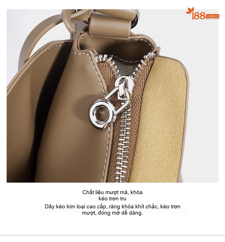 Túi Đeo Chéo Nữ Thiết Kế Tối Giản Khóa Gài Phong Cách Thời Trang chi tiết 13