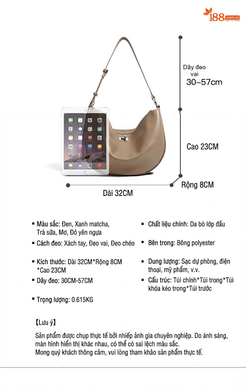 Túi Đeo Chéo Nữ Thiết Kế Tối Giản Khóa Gài Phong Cách Thời Trang chi tiết 8