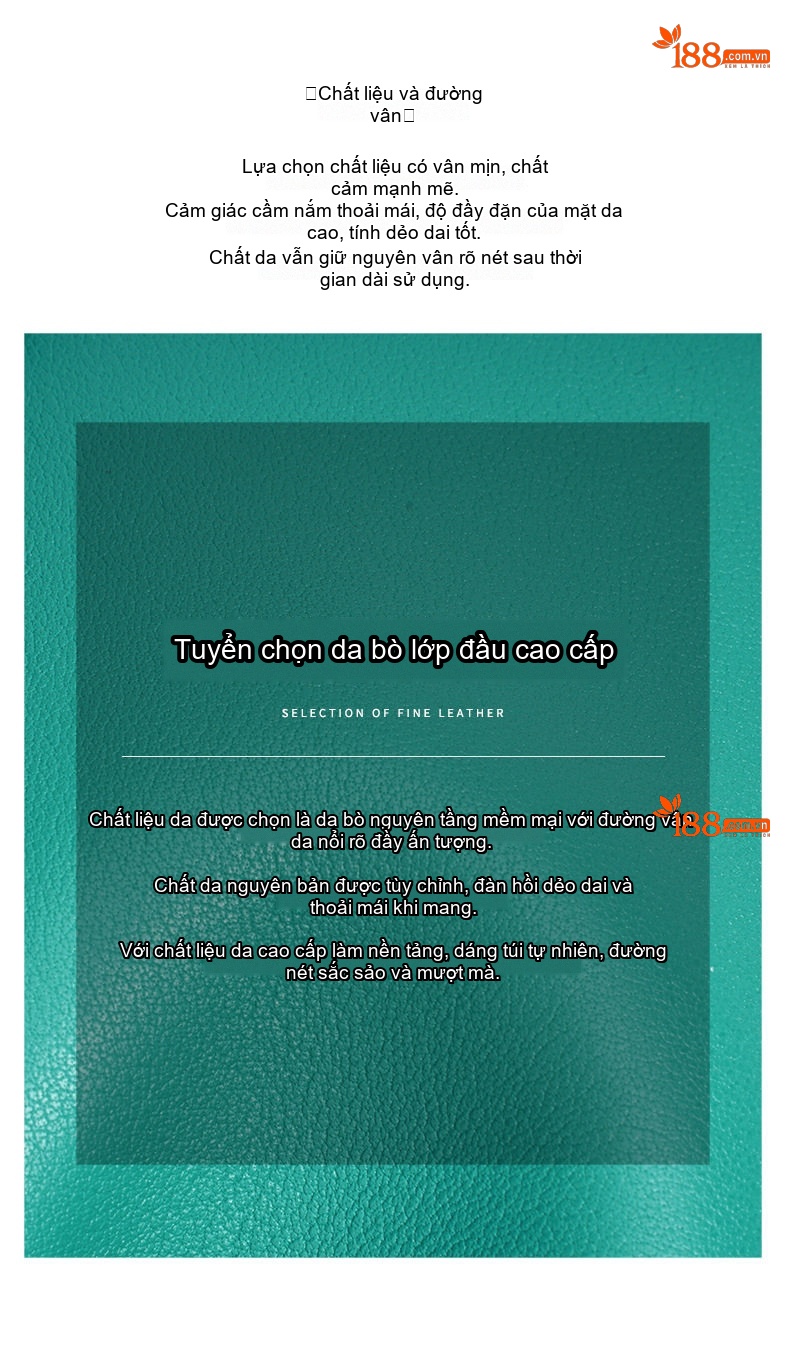 Túi Đeo Chéo Nữ Thiết Kế Tối Giản Phong Cách Hàn Quốc Màu Xanh, Đen, Nâu chi tiết 9