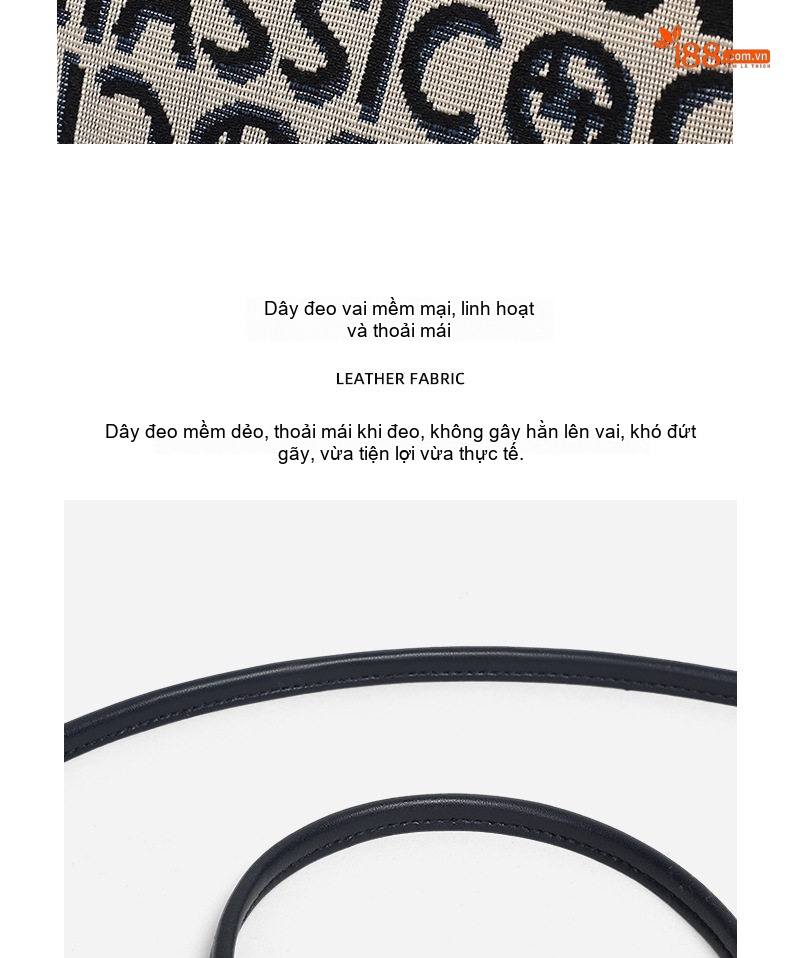 Túi Đeo Chéo Nữ Vải Canvas Kiểu Túi Rút Mini Đeo Vai Đựng Điện Thoại Họa Tiết Chữ Màu Be, Đen chi tiết 13