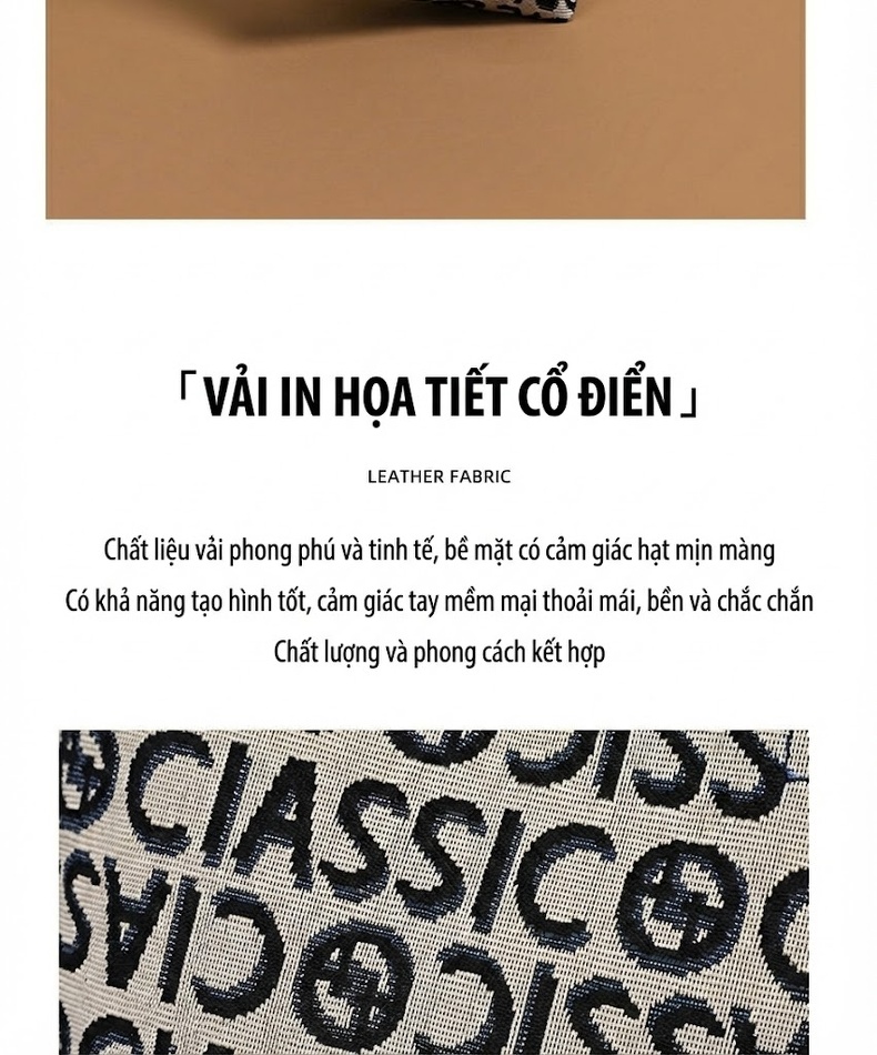 Túi Đeo Chéo Nữ Vải Canvas Kiểu Túi Rút Mini Đeo Vai Đựng Điện Thoại Họa Tiết Chữ Màu Be, Đen chi tiết 4