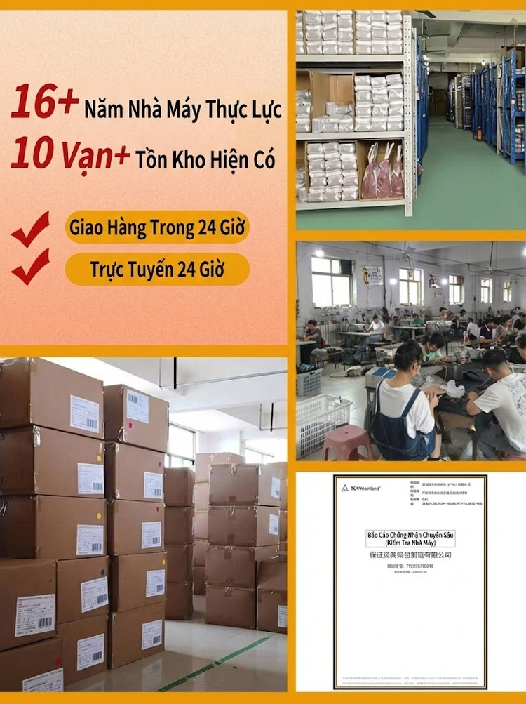 Túi Đeo Chéo Nữ Vải In Họa Tiết Bucket Đựng Vừa A4 Phong Cách Thời Trang Màu Nâu chi tiết 1
