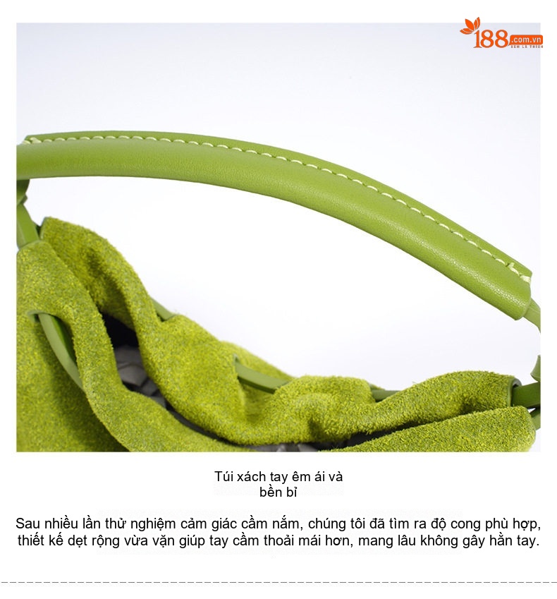 Túi Đeo Chéo Thiết Kế Cổ Điển Da Mờ Túi Xách Tay Mini Đa Năng Túi Đeo Vai Vân Gợn Sóng Màu Vàng, Xanh Lá, Đỏ chi tiết 12