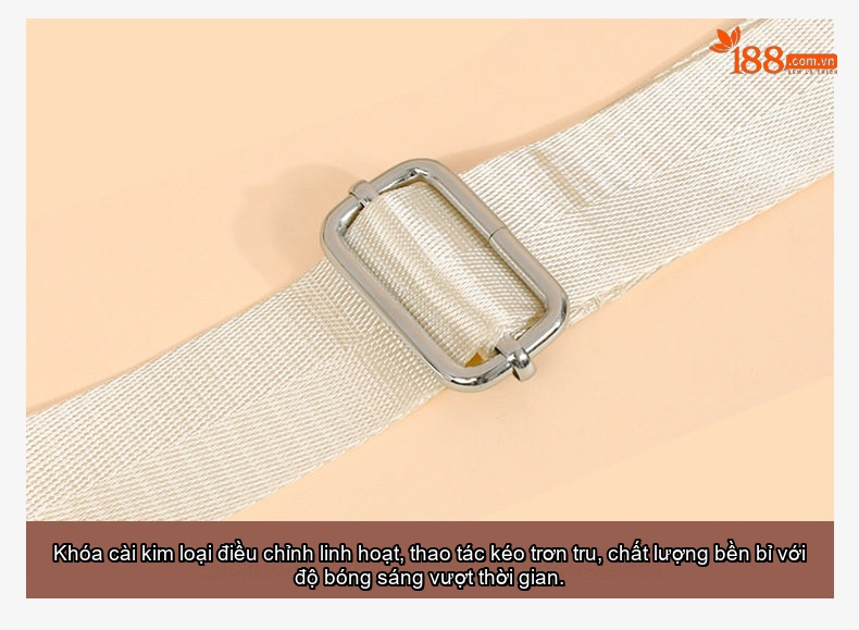 Túi Đeo Chéo Vải Canvas Đeo Vai Thời Trang Màu Đen chi tiết 14