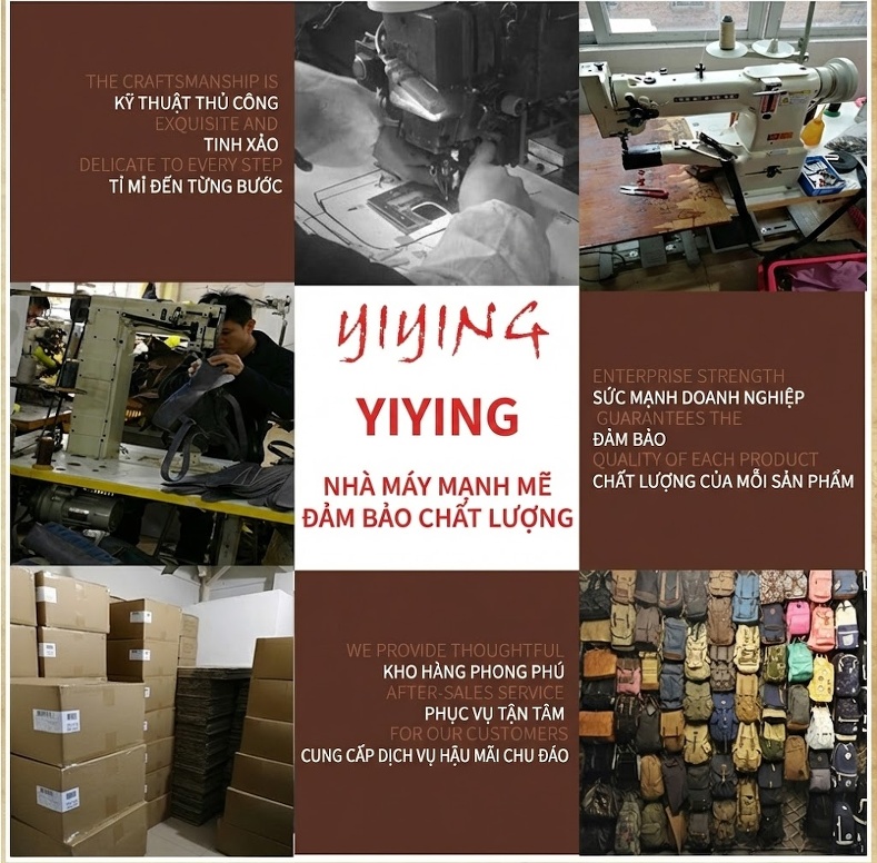 Túi Đeo Chéo Vải Canvas phối Da Thật Phong Cách Casual Du Lịch Màu Xám, Nâu chi tiết 3