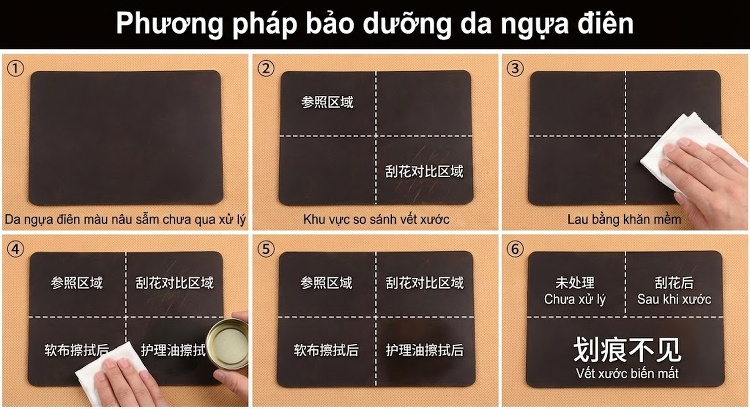Túi Đeo Hông/Túi Đeo Bụng Rút Dây Da Bò Phong Cách Vintage Màu Nâu chi tiết 2