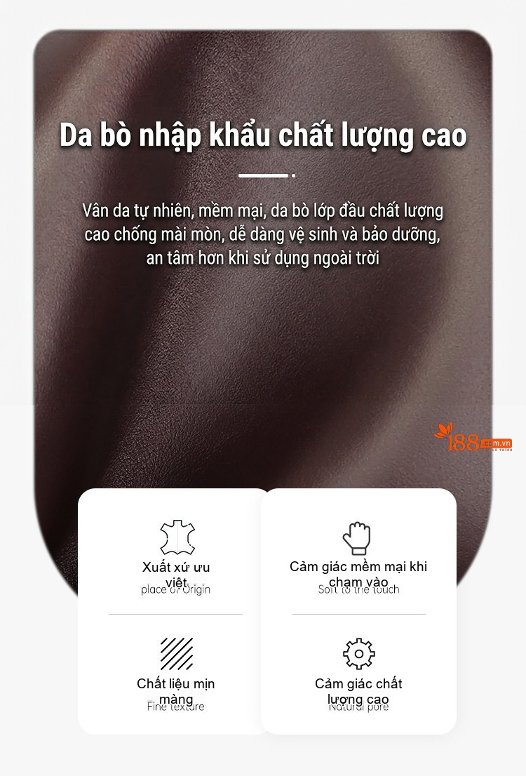 Túi Đeo Ngực/Đeo Chéo Nam Da Bò Retro Cổ Điển, Sức Chứa Lớn Đựng Ipad 11 Inch Màu Nâu chi tiết 4