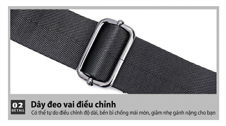 Túi Đeo Ngực/Đeo Chéo Nam Da Thật Chống Thấm Nước Thiết Kế Tối Giản Màu Đen chi tiết 33