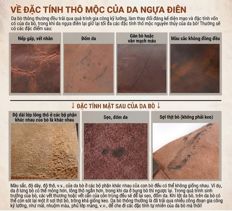 Túi Đeo Ngực Nam Da Bò Đầu Lớp Phong Cách Retro, Túi Đeo Chéo Vai Nam Tính chi tiết 1