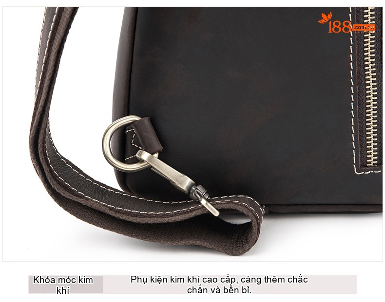 Túi Đeo Ngực Nam Da Bò Đầu Lớp Phong Cách Retro, Túi Đeo Chéo Vai Nam Tính chi tiết 23
