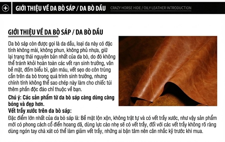 Túi Đeo Ngực Nam Da Bò Thời Trang, Túi Đeo Hông, Túi Đeo Chéo Vai Màu Đen chi tiết 23