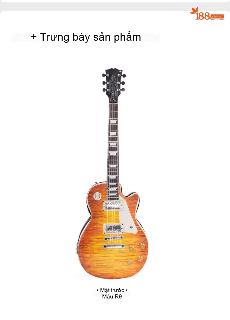 Túi Đeo Vai/Đeo Chéo/Ba Lô Đựng Guitar Điện Da PU Phong Cách Thời Trang Màu Nâu, Đen chi tiết 10