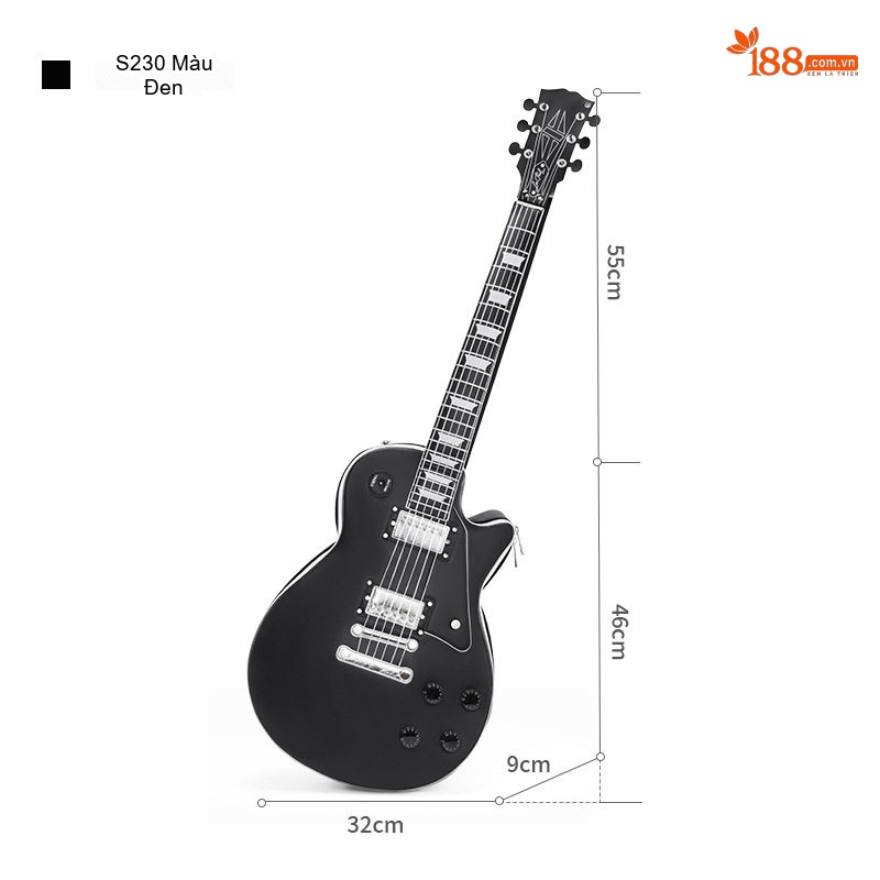 Túi Đeo Vai/Đeo Chéo/Ba Lô Đựng Guitar Điện Da PU Phong Cách Thời Trang Màu Nâu, Đen