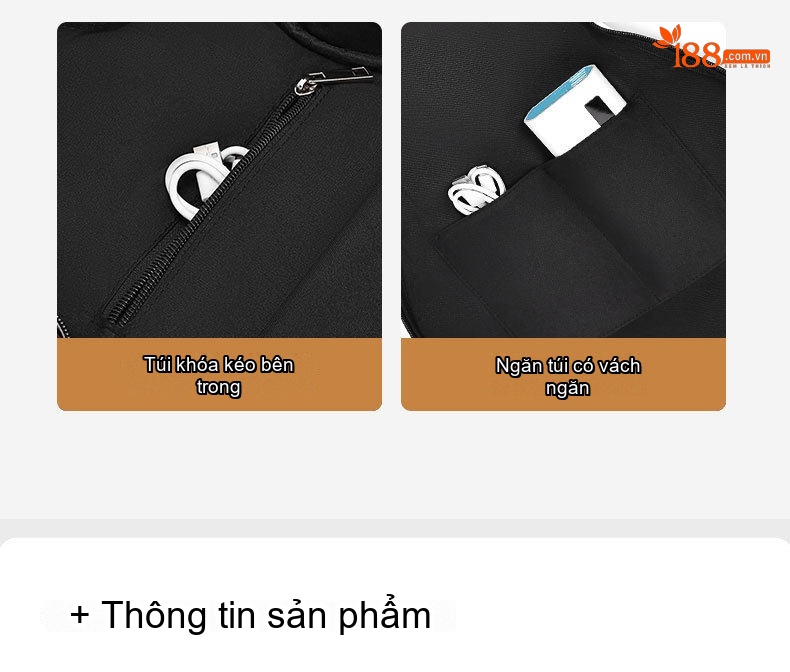 Túi Đeo Vai/Đeo Chéo/Ba Lô Đựng Guitar Điện Da PU Phong Cách Thời Trang Màu Nâu, Đen chi tiết 4