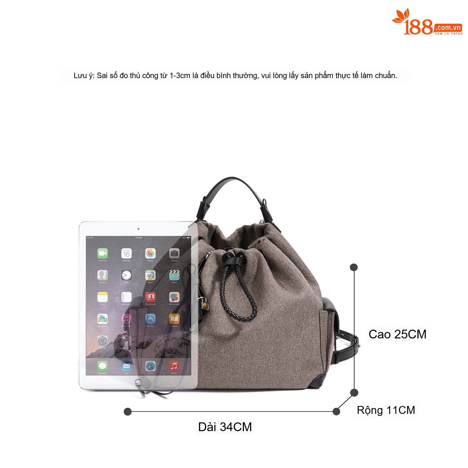 Túi Đeo Vai/Đeo Chéo/Ba Lô Nữ Da Thật Thiết Kế Nhỏ Gọn Sức Chứa Lớn Phong Cách Retro Màu Xám