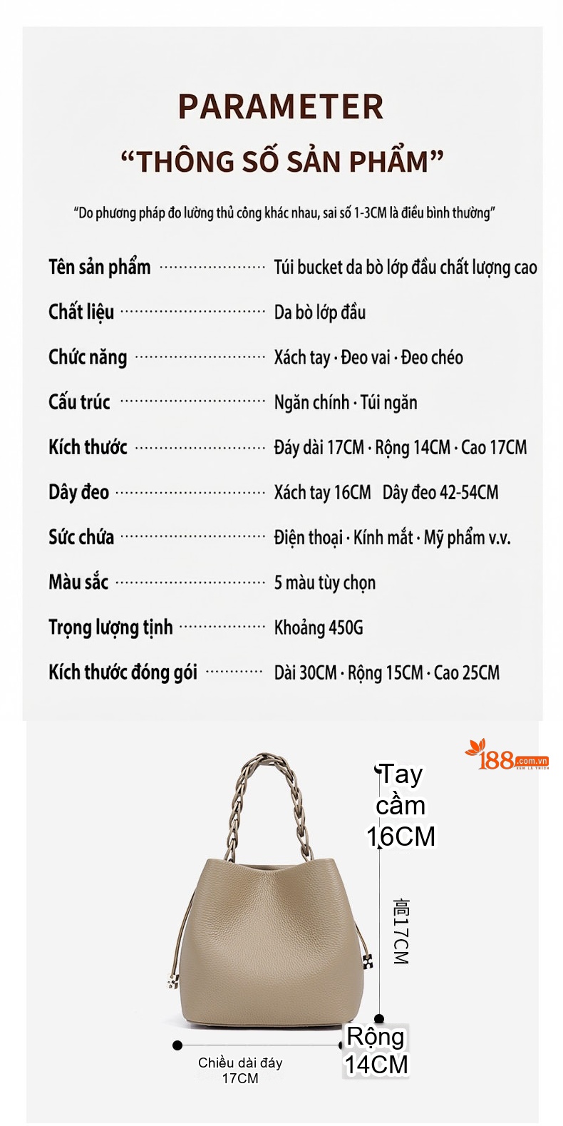 Túi Đeo Vai/Đeo Chéo Nữ Da Bò Dáng Thùng Quai Xách Bện Phong Cách Công Sở chi tiết 5
