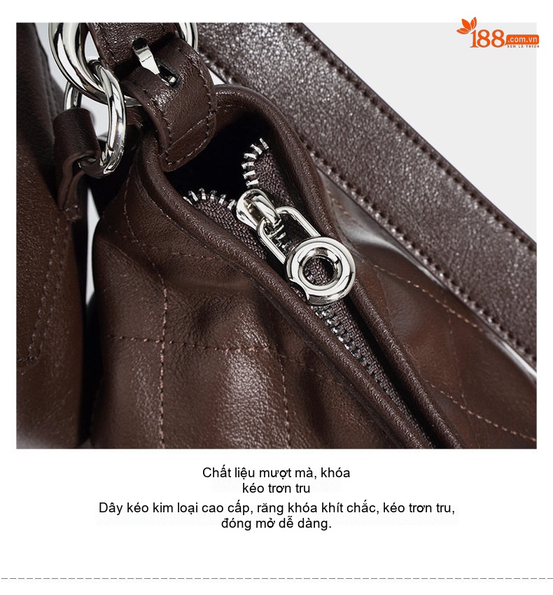 Túi Đeo Vai/Đeo Chéo Nữ Da Bò Hai Lớp Phong Cách Retro, Túi Tote Công Sở Dung Tích Lớn Màu Đen, Nâu chi tiết 12