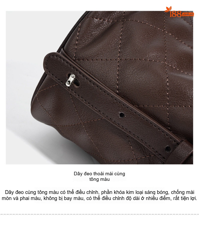 Túi Đeo Vai/Đeo Chéo Nữ Da Bò Hai Lớp Phong Cách Retro, Túi Tote Công Sở Dung Tích Lớn Màu Đen, Nâu chi tiết 13