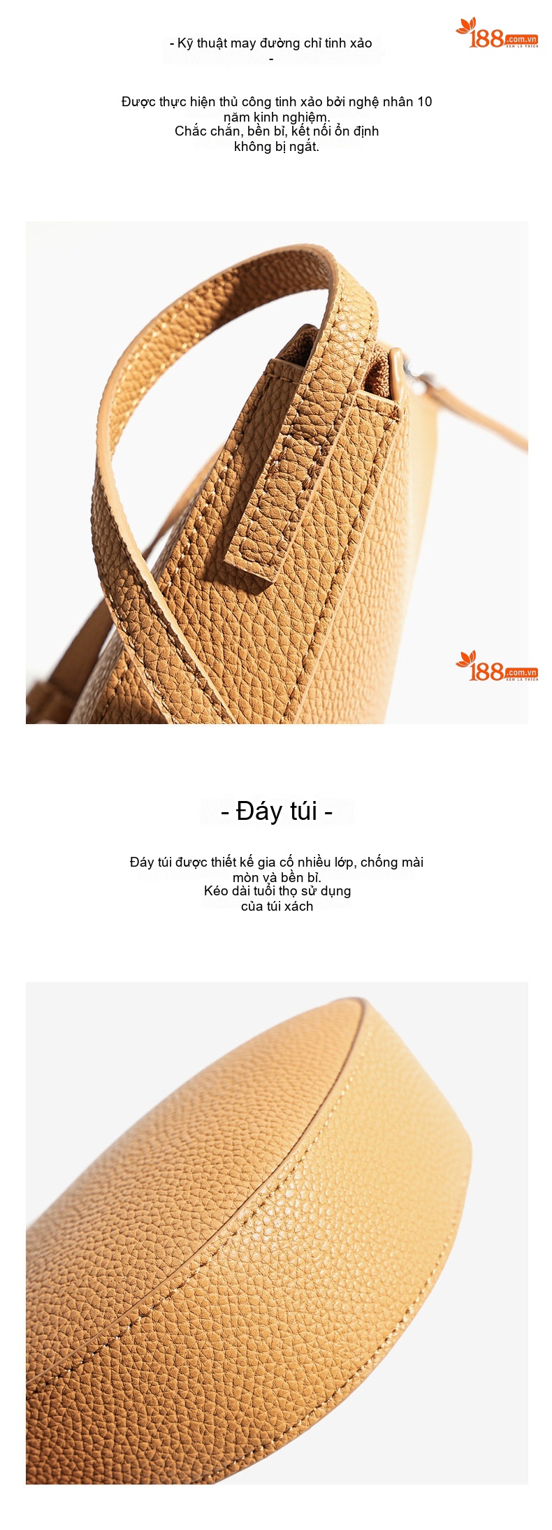 Túi Đeo Vai/Đeo Chéo Nữ Da Bò Mini Thời Trang Hàn Quốc Màu Nâu, Xám chi tiết 19