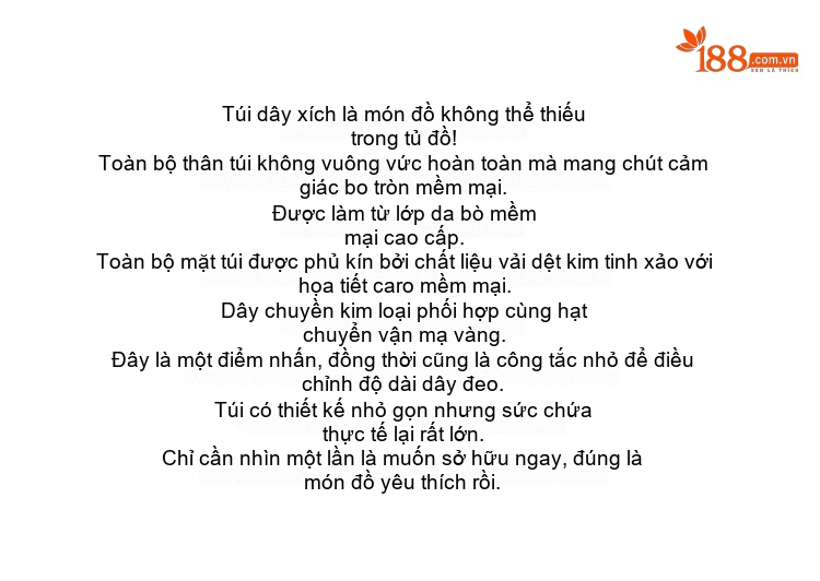 Túi Đeo Vai/Đeo Chéo Nữ Da Bò Ô Trám Dây Xích Quả Cầu Màu Đen chi tiết 1
