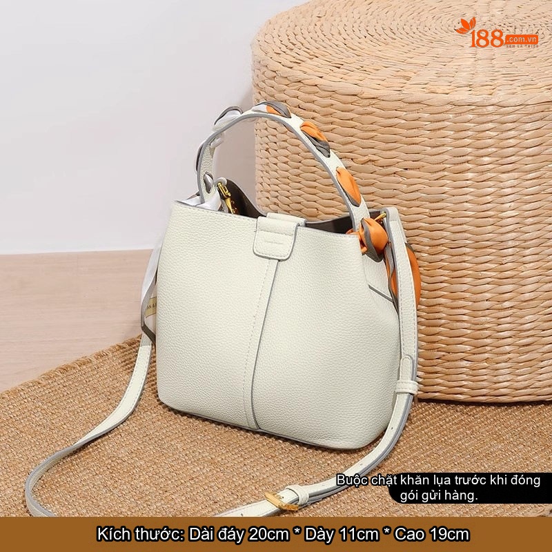 Màu be [buộc khăn lụa và vận chuyển]