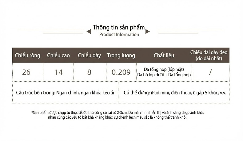 Túi Đeo Vai/Đeo Chéo Nữ Da Bóng Phong Cách Lười Biếng, Dung Tích Lớn Màu Đen chi tiết 2